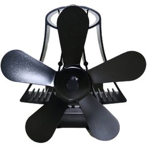 YL106 Thermische Power Haard Ventilator Warmte Aangedreven Houtkachel Fan Voor Hout/Log Brander/Haard Milieuvriendelijk Vijf-Blad Fans