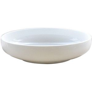 10 Inch Pure White Diepe Plaat Bone China Keramische Dessertbord Keramische Servies Salade