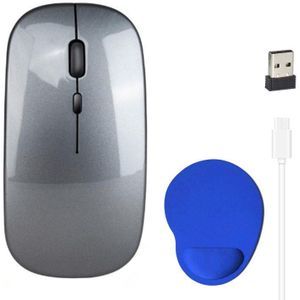 Usb Draadloze Muis 1600Dpi Ontvanger Optische Computer Muis 2.4Ghz Ergonomische Muizen Met Muismat Voor Laptop Pc Stille muis