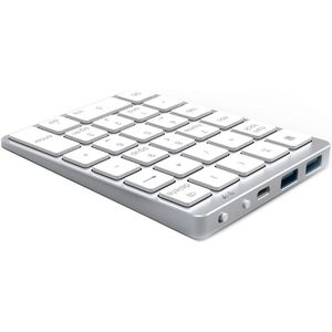 Avatto N970 Draadloze Bluetooth Numeriek Toetsenbord Met Usb Hub Dual Modi, Meer Functietoetsen Mini Numpad Voor Accounting Taken