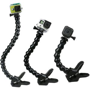Zwanenhals Arm Nek Statief Mount Verstelbare Flexibele Klem Voor Gopro Hero 7 6 5 Zwart Camera Accessoire