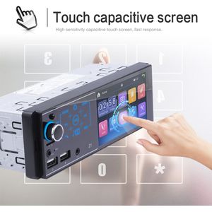 4.1 ""Inch Touch Screen Auto Stereo Multimedia MP5 Speler Multifunctionele Autoradio Bluetooth Dual Usb Ondersteuning Rds Micphone 1 din