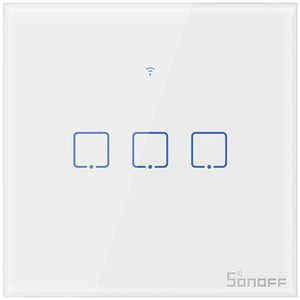 Sonoff T1 Tx Smart Panel Wifi Smart Switches Met 1/2/3 Gangs Smart Touch Schakelaar Voor Google Home Alexa smart Home Eu & Uk & Us