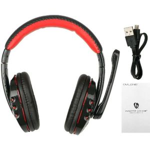 Draadloze Bluetooth Gaming Hoofdtelefoon Met Microfoon Verstelbare Over Ear Headsets Koptelefoon Lage Bass Stereo Voor Pc Laptop