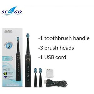 Seago SG-507 Sonic Elektrische Tandenborstel Volwassenen Oral Care Tanden Whitening Massage Gum 5 Modi Waterdichte Oplaadbare Tandenborstel