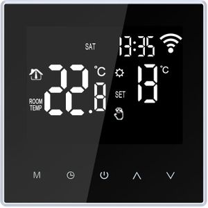 Wifi Slimme Thermostaat Temperatuurregelaar Vloerverwarming Vloerverwarming App Controle Programmeerbare Wifi Thermostaat 16A Ac 100-250V