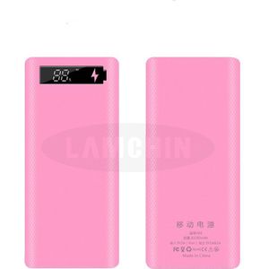 8*18650 Dual Usb Power Bank Batterij Box Shell 5V/2A 10W Snel Opladen Diy Charger case Voor Iphone Samsung Met Pakket