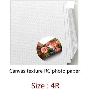 4R Size Vellen Rc Fotopapier Goede Waterdichte Canvas Oppervlak Voor Inkjet Printer