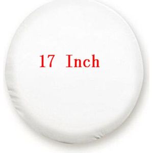1Pcs Car Pure White 13 '',14"", 15 "",16"",17 "",18'' Inch Pvc Pu Reservewiel Tyre Wheel Valve Cover Wielen Accessoires