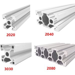 CNC 3D Printer Onderdelen 4 stks/partij 2040 Aluminium Profiel Europese Standaard Geanodiseerd Lineaire Rail Aluminium Profiel 2040 Extrusie 2040