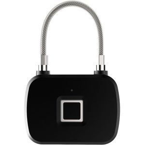 Mini Unlock Oplaadbare Smart Lock Keyless Waterdicht Vingerafdruk Lock Anti-Diefstal Beveiliging Hangslot Deur Bagage Rugzak Slot