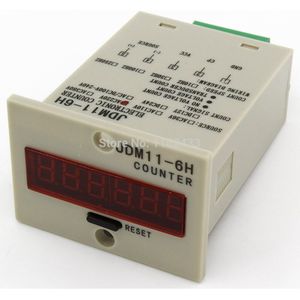 JDM11-6H 5 Pin 6-36VDC Npn Sensor Ingang Digitale Elektronische Productie Teller Relais JDM11 Ac 220V 110V 380V 36V Dc 24V 12V