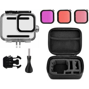 Nieuw Voor Gopro Hero 8 Waterdichte Bescherming Doos Dive Case + Hero 8 Zwart Camera Rode Duiken Filter Kits Voor go Pro 8 Accessoires