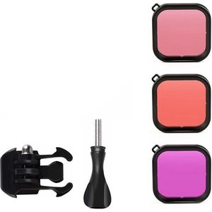 Nieuw Voor Gopro Hero 8 Waterdichte Bescherming Doos Dive Case + Hero 8 Zwart Camera Rode Duiken Filter Kits Voor go Pro 8 Accessoires