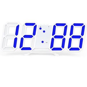 Grote Led Digitale Wandklok Alarm Datum Temperatuur Automatische Backlight Tafel Desktop Woondecoratie Stand Hang Wekker