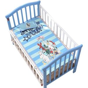 Baby Matras Cartoon Opvouwbare Cool Mat Ijs Zijde Mat Met Kussen Set Airconditioning Slapen Matras