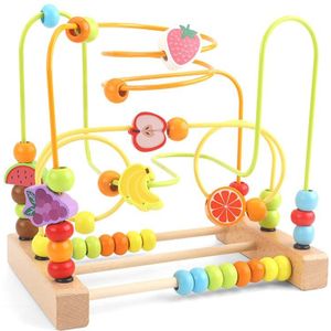 Baby Peuter Houten Kralen Rijgen Speelgoed Vroege Educatief Nesting Speelgoed Voor Geboorte ~ 24 Maanden 2-4 Jaar