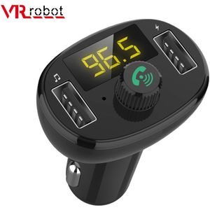 VR robot Auto MP3 Speler Bluetooth Handsfree Fm-zender Modulator U Schijf Muziekspeler Met Dual USB Snelle Autolader