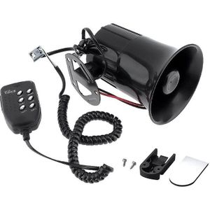 Motorfiets Auto Loud Air Horn 100W 130DB Zes-Tone Loud Horn Sound Speaker Megafoon Alarm Van Vrachtwagen boot Modificatie Onderdelen