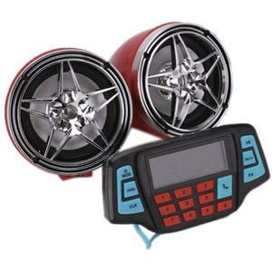 3 Inch Bluetooth Motorfiets Stuur O Systeem Usb Fm Radio MP3 Speakers 12V Dc