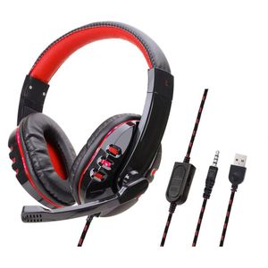 Bedrade Hoofdtelefoon Led Licht Headset Gaming Oortelefoon SY733 Voor Computer Met Microfoon Auriculares Con Kabel Voor Pc