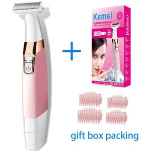 Kemei Oplaadbare Lady Epilator Scheerapparaat Hair Remover Vrouwen Depilador Ontharing Voor Vrouwen Scheerapparaat Dame Scheerapparaat