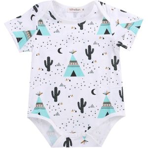 Zomer Pasgeboren Peuter Kids Baby Meisje Jongen Kleding Bodysuit Jumpsuit Outfits 0-2 Y
