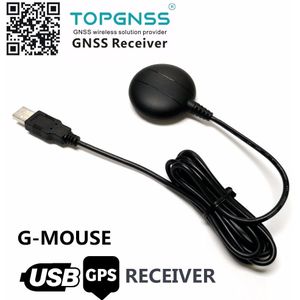 TOPGNSS USB GPS ontvanger module antenne GN-225U7,, Auto PC windows xp 7 8 10 tablet FLASH, 1.5 m, beter dan BU-353S4