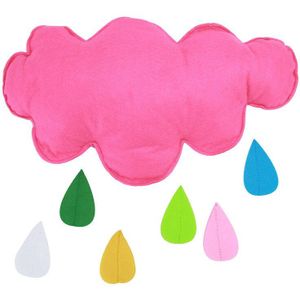 Mooie Cartoon Cloud Raindrop Decor Pop Gevulde Kussen Kussen Meisjes Jongens Bed Kamer Decoratie Speelgoed Voor Baby Kinderen