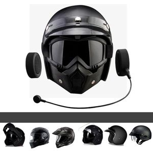 Motorfiets Bluetooth Headset / Intercom Met Universele Microfoon Kit (Zwart)