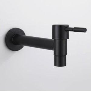 Outdoor Kraan Tuin Mixer Zwart/Wit Wasmachine Kraan Muur Badkamer Mop Tap Wc Enkele Koude Bibcock Kraan Lange