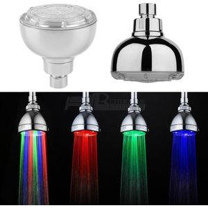 LED Douchekoppen Licht 7 Kleuren Veranderen Kraan Badkamer Douchekop Draagbare Bad Over-Head Sproeier LED Sprinkler