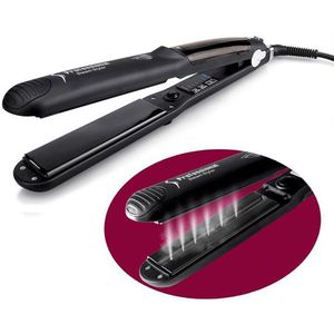 Stoom Curling Haar Krultang Steil Roll Tweeërlei Gebruik Stijltang Steil Haar Staaf Beauty Hair Tool
