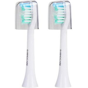 Sarmocare 10 Stks/partij Elektrische Tandenborstels Hoofd Voor S100 En S200 Ultrasone Sonic Elektrische Tandenborstel Fit Tandenborstels Hoofd