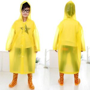 FGHGF Transparante Kids Regenjas Meisje Kinderen Regen Jas Waterdicht Jongen Capa Wiche Eva Rugzak Regenhoes Poncho Regenkleding