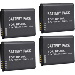 Palo 1 Pcs Digitale Camera Batterij BP-70A Voor Samsung ES65 ES70 ES73 PL80 PL90 PL100 ST30 ST60 SL50 SL600 TL105 TL110 WP10 WB35F