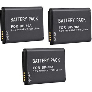 Palo 1 Pcs Digitale Camera Batterij BP-70A Voor Samsung ES65 ES70 ES73 PL80 PL90 PL100 ST30 ST60 SL50 SL600 TL105 TL110 WP10 WB35F