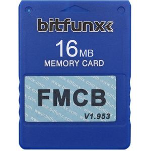 Bitfunx Video Game Geheugenkaart Fmcb Kleuren Voor Sony Playstation 2 PS2 Memoria Card 16Mb Mod Opl Hd Kleurrijke