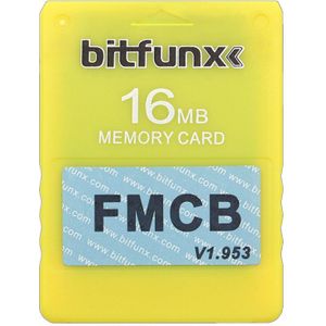 Bitfunx Video Game Geheugenkaart Fmcb Kleuren Voor Sony Playstation 2 PS2 Memoria Card 16Mb Mod Opl Hd Kleurrijke