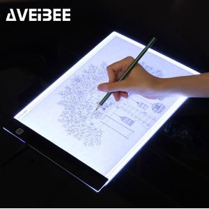 LED verlichte Tekentafel A4 licht Pad Tekening Tablet Tracing Pad Schetsboek Leeg Canvas voor Schilderij Aquarel Acryl Verf