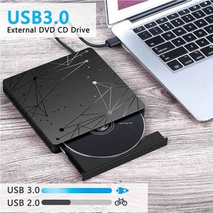 Externe Dvd Drive USB3.0 Type C Dvd Rw Cd Rewriter Brander Draagbare Optische Drive Speler Voor Pc Laptop Mac Os windows 10 7 8 Xp