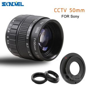 50 Mm F1.4 Cctv Tv Movie Lens + C Mount + Macro Ring Voor Sony E Mount Nex-5T Nex-3N Nex-6 nex-7 Nex-5R A6300 A6100 A6000 A6500 A5000