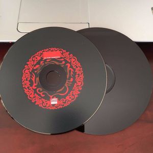 50 discs EEN + Leeg Gedrukt 52x700 mb Rood Zwart CD-R