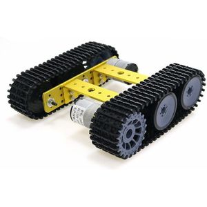 Mini TP100 Aluminium Tank Robot Chassis Rups Platform Met 12 v 350 rpm Motor DIY Arduino Gemonteerde Kit