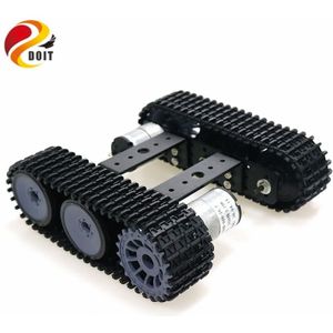 Mini TP100 Aluminium Tank Robot Chassis Rups Platform Met 12 v 350 rpm Motor DIY Arduino Gemonteerde Kit