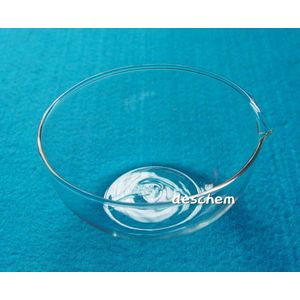 120mm, Glas Indampschaal, Platte Bodem, Lab Chemische Glaswerk, OD 12 CM