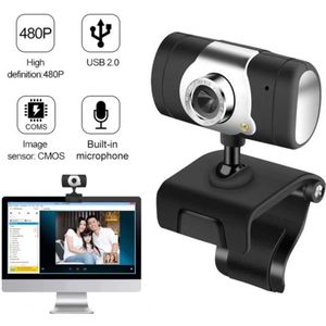 Alloet Usb 2.0 Hd Webcam,360 Draaibare Clip-On Webs Camera Met Microfoon, hoge Resolutie Cmos Sensor Webcams Voor Net Meeting