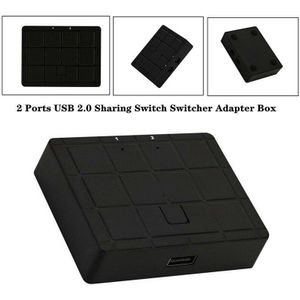 2-Poorten Usb 2.0 Apparaat Sharing Switch Box Switcher Adapter Voor Pc Scanner Printer 2 In 1 Out Usb sharing Switch Box