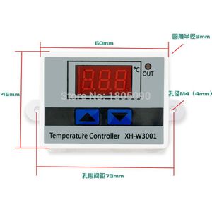 W3001 W3002 DC12V 24V AC110V-220V LED Digitale Thermostaat Temperatuurregelaar Thermoregulator Verwarming Koeling Controle