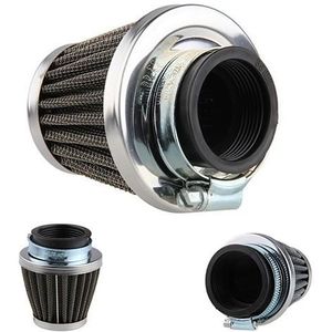 Motorfiets Accessoires Ovale Metallic Clamp-On Refit Intake Trechter Luchtfilter Staal Netto Filters Cleaner Paddestoel Hoofd Voor Motorbi